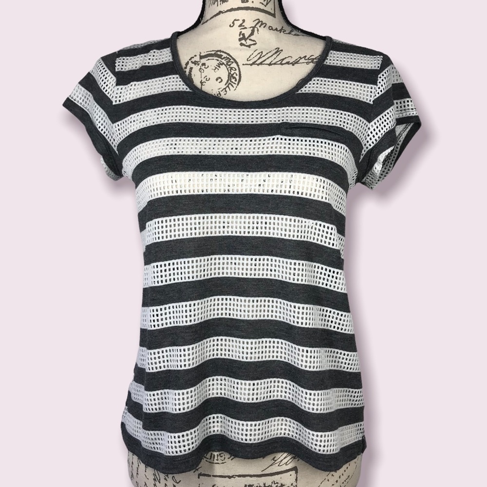 Converse, Retro Mesh Striped Shirt, Size S
